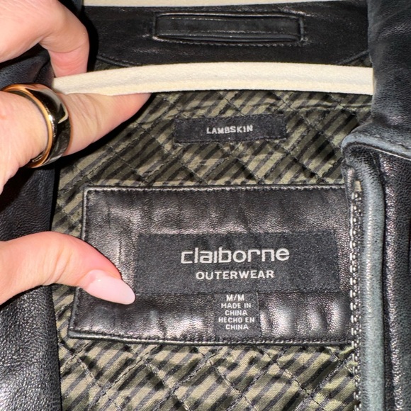 OVERSIZED VINTAGE leather bomber jacket, lambkin, quilted lining - Picture 5 of 8